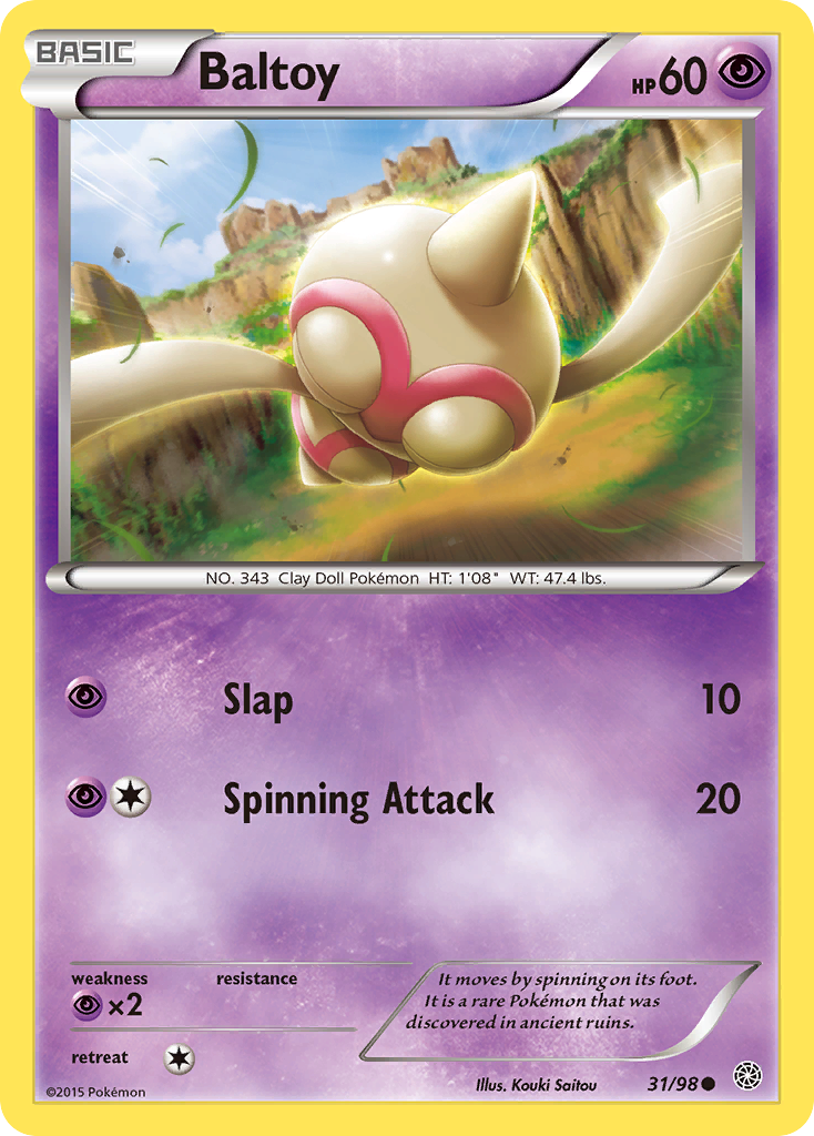 Baltoy (31/98) [XY: Ancient Origins] | Anubis Games and Hobby