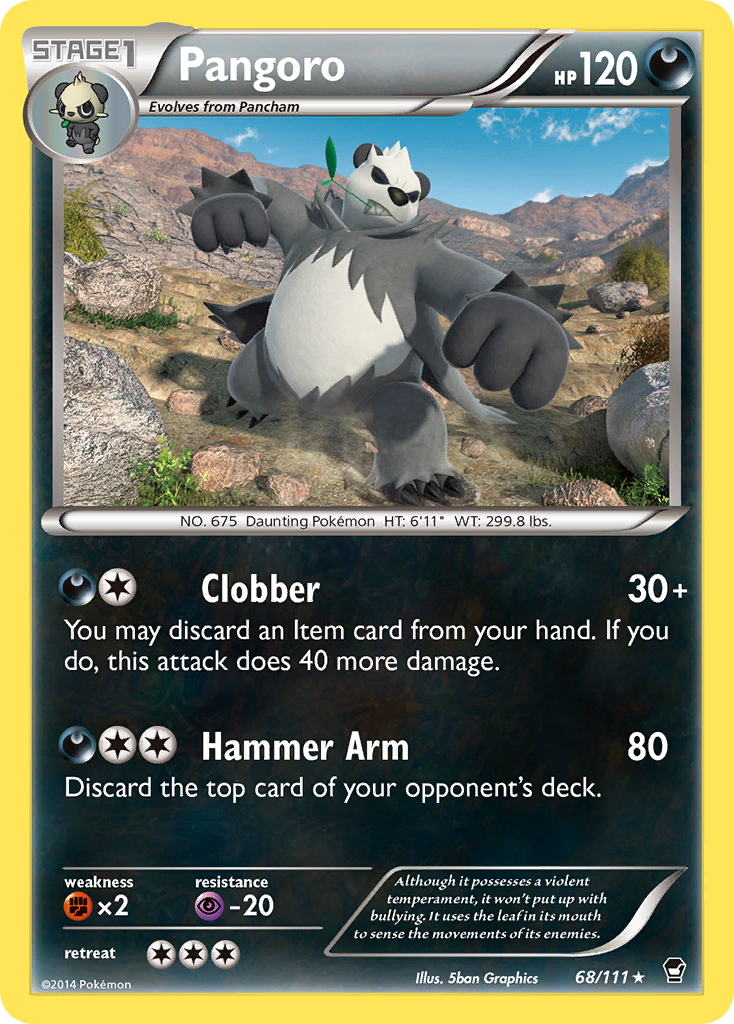 Pangoro (68/111) [XY: Furious Fists] | Anubis Games and Hobby