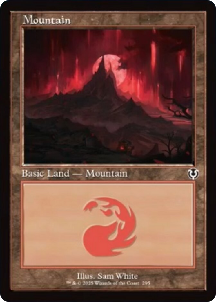 Mountain (295) (Retro Frame) [Innistrad Remastered] | Anubis Games and Hobby