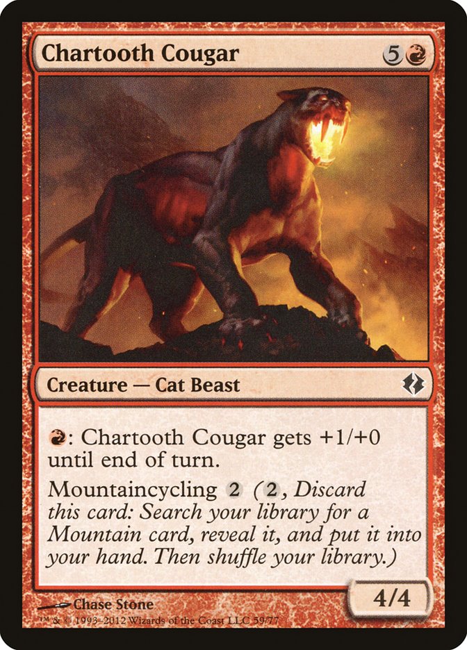 Chartooth Cougar [Duel Decks: Venser vs. Koth] | Anubis Games and Hobby