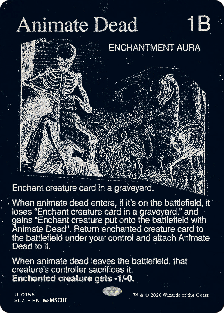 Animate Dead (0155) [Secret Lair x MSCHF: The Zeta Set] | Anubis Games and Hobby