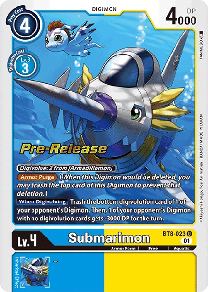 Submarimon [BT8-023] [New Awakening Pre-Release Cards] | Anubis Games and Hobby