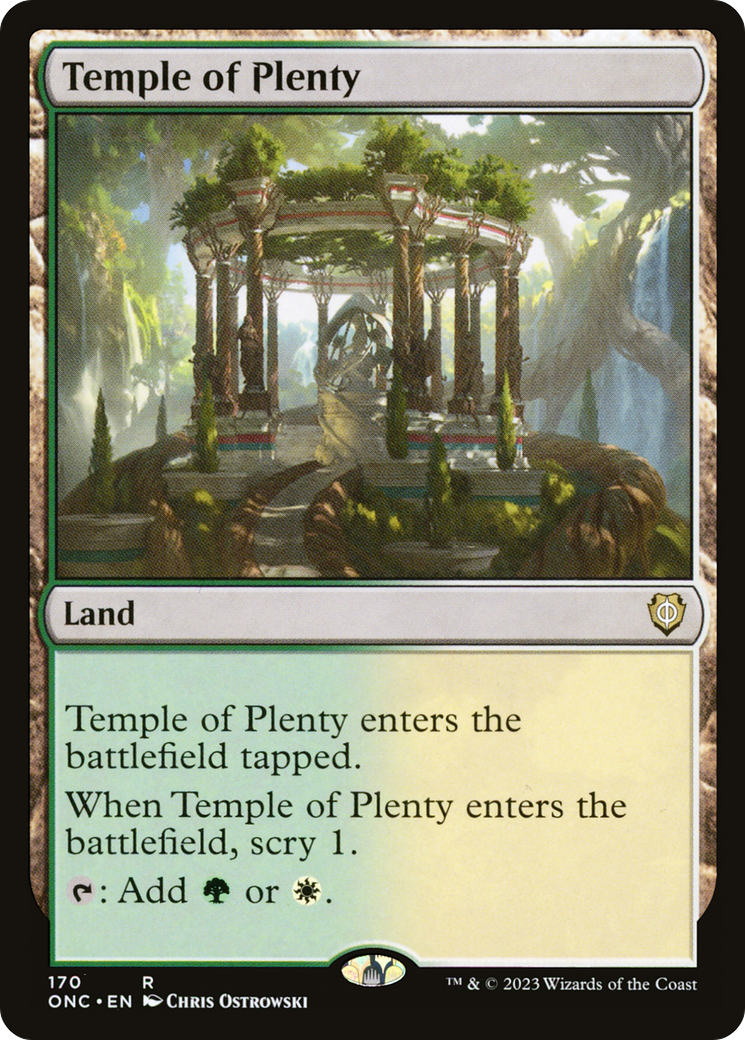 Temple of Plenty [Phyrexia: All Will Be One Commander] | Anubis Games and Hobby