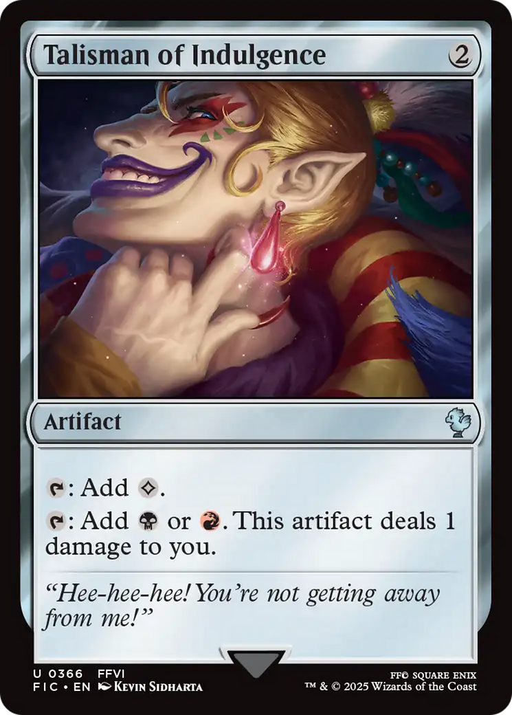 Talisman of Indulgence [FINAL FANTASY Commander] | Anubis Games and Hobby