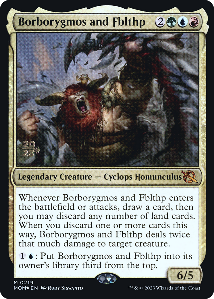 Borborygmos and Fblthp [March of the Machine Prerelease Promos] | Anubis Games and Hobby