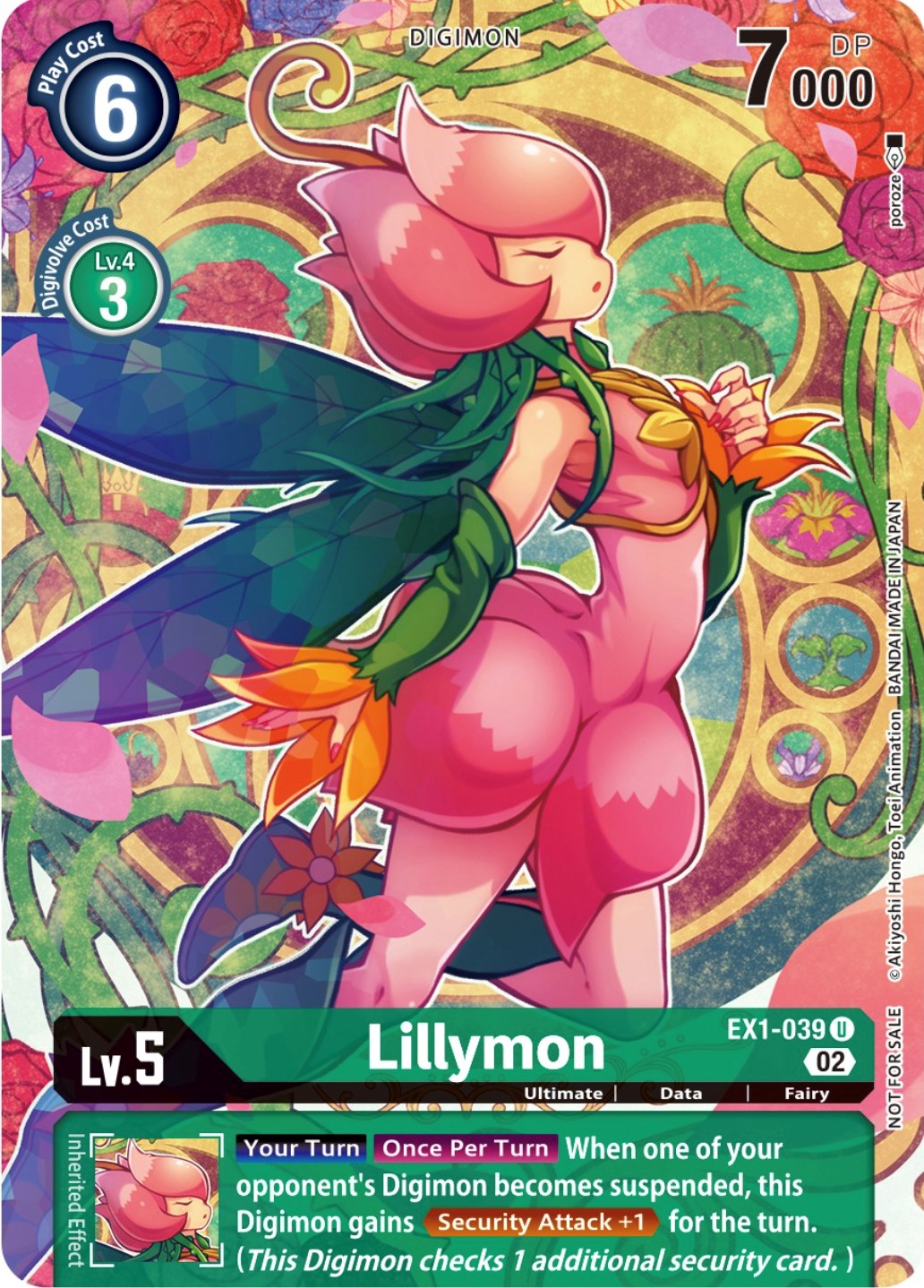 Lillymon [EX1-039] (Digimon Illustration Competition Promotion Pack) [Classic Collection Promos] | Anubis Games and Hobby