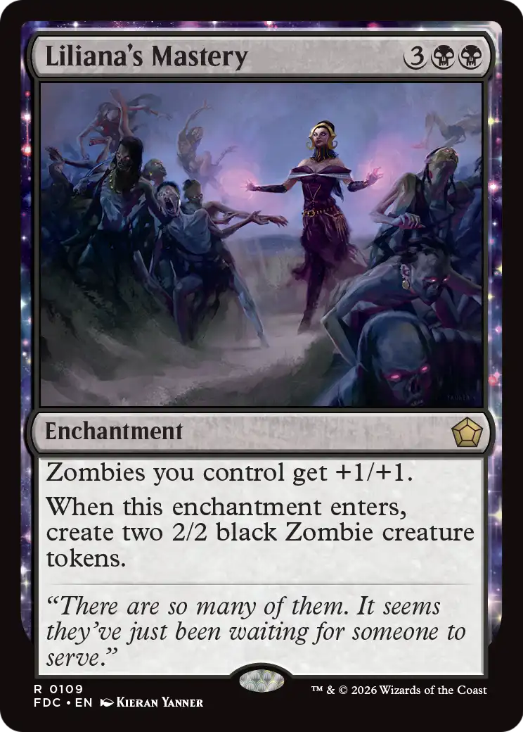 Liliana's Mastery [Foundations Commander] | Anubis Games and Hobby