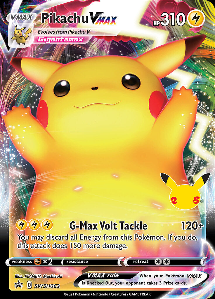 Pikachu VMAX (SWSH062) (Celebrations) [Sword & Shield: Black Star Promos] | Anubis Games and Hobby