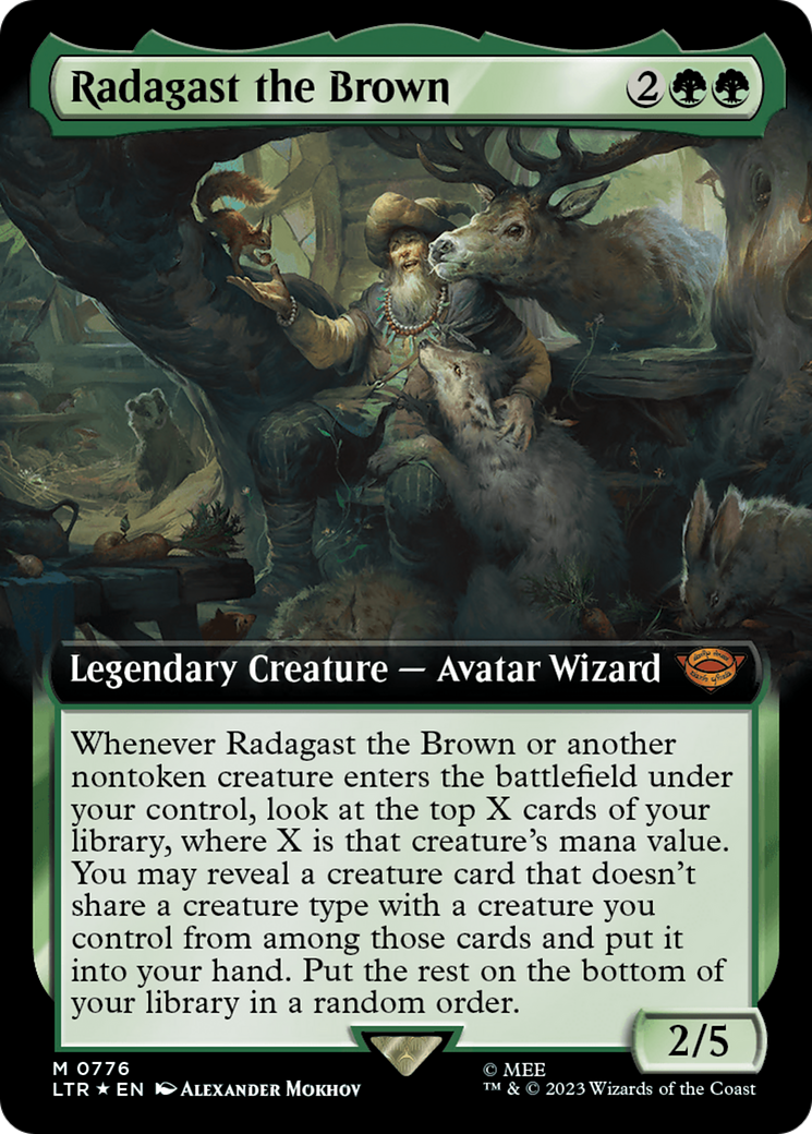 Radagast the Brown (Extended Art) (Surge Foil) [The Lord of the Rings: Tales of Middle-Earth] | Anubis Games and Hobby