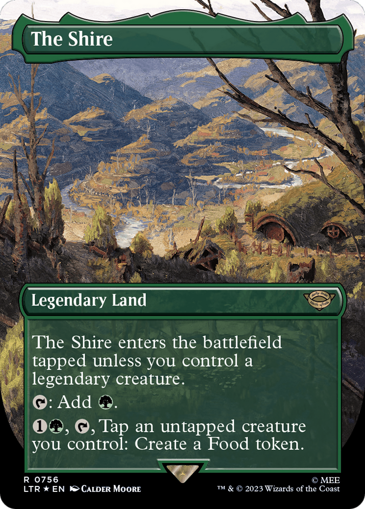 The Shire (Borderless) (Surge Foil) [The Lord of the Rings: Tales of Middle-Earth] | Anubis Games and Hobby