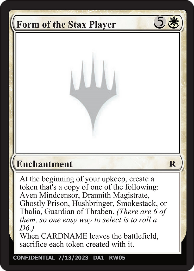 Form of the Stax Player [Unknown Event] | Anubis Games and Hobby