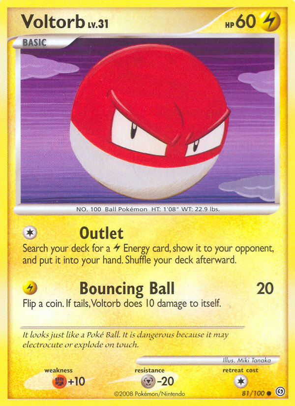 Voltorb (81/100) [Diamond & Pearl: Stormfront] | Anubis Games and Hobby