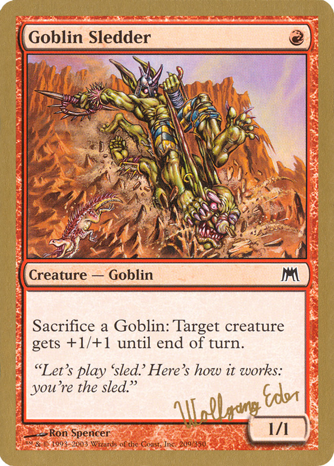 Goblin Sledder (Wolfgang Eder) [World Championship Decks 2003] | Anubis Games and Hobby