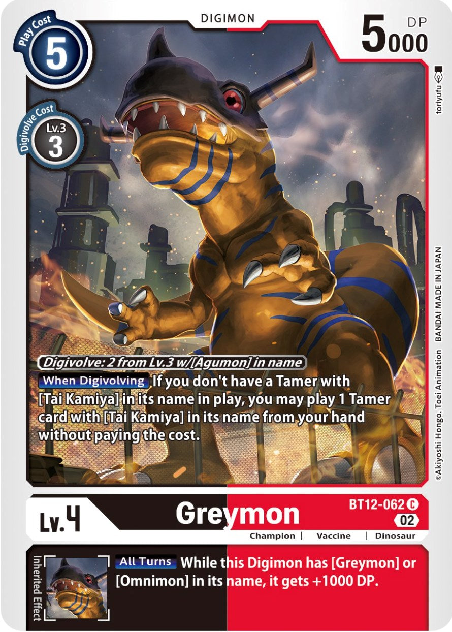 Greymon [BT12-062] [Across Time] | Anubis Games and Hobby