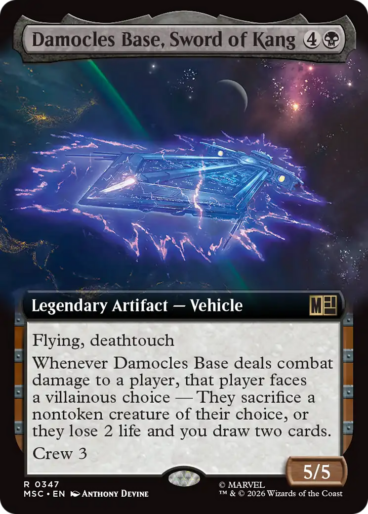 Damocles Base, Sword of Kang (Extended Art) [Marvel Super Heroes Commander] | Anubis Games and Hobby