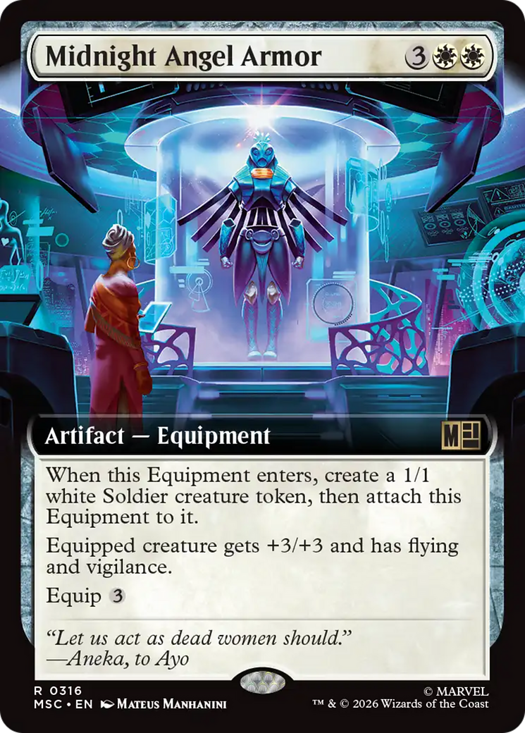 Midnight Angel Armor (Extended Art) [Marvel Super Heroes Commander] | Anubis Games and Hobby