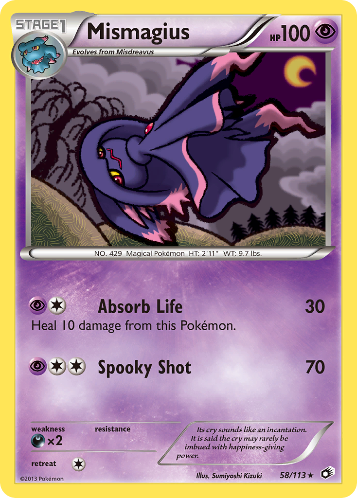 Mismagius (58/113) [Black & White: Legendary Treasures] | Anubis Games and Hobby