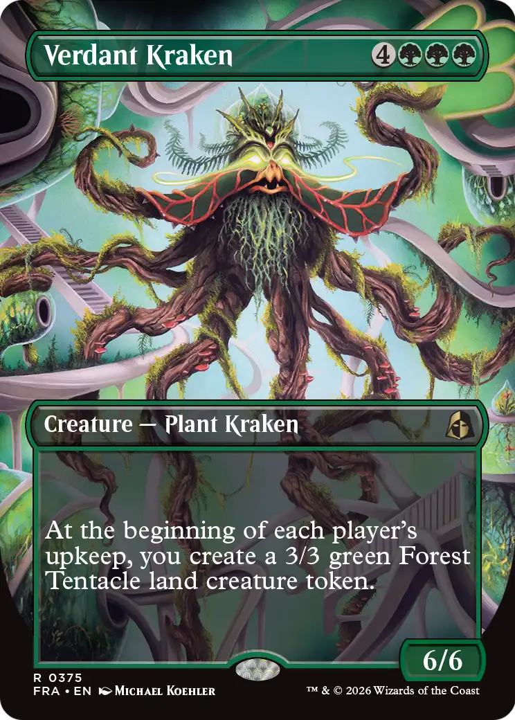 Verdant Kraken (Borderless) [Reality Fracture] | Anubis Games and Hobby