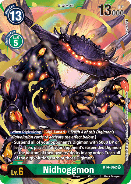 Nidhoggmon [BT4-062] (Alternate Art) [Great Legend] | Anubis Games and Hobby