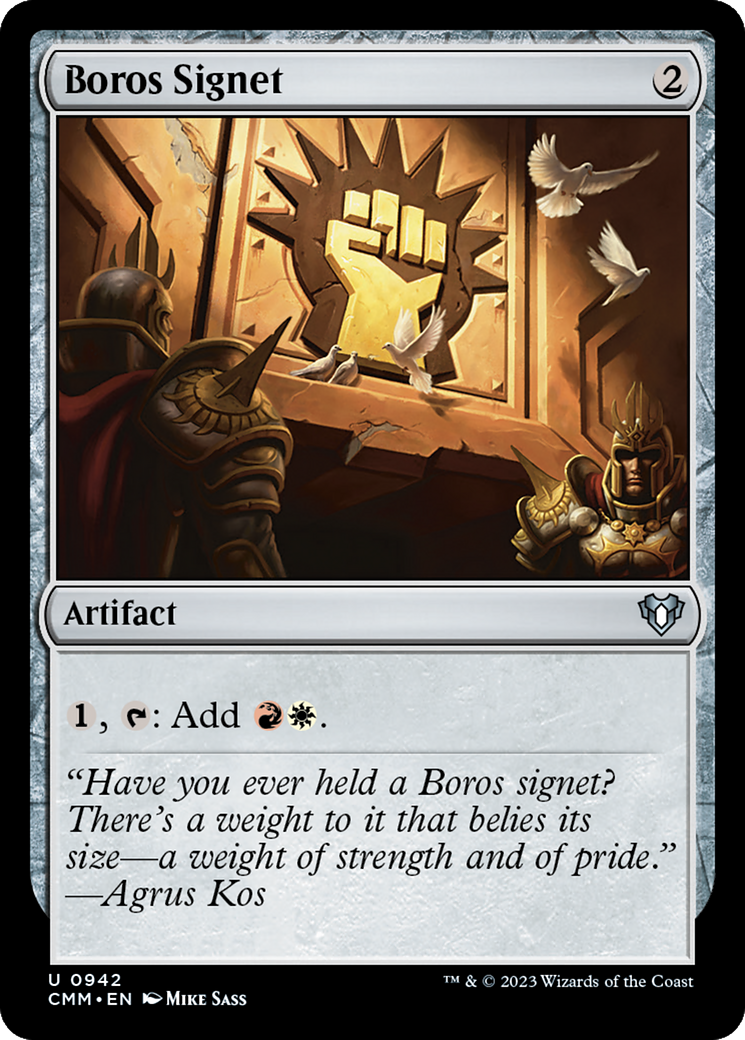 Boros Signet [Commander Masters] | Anubis Games and Hobby