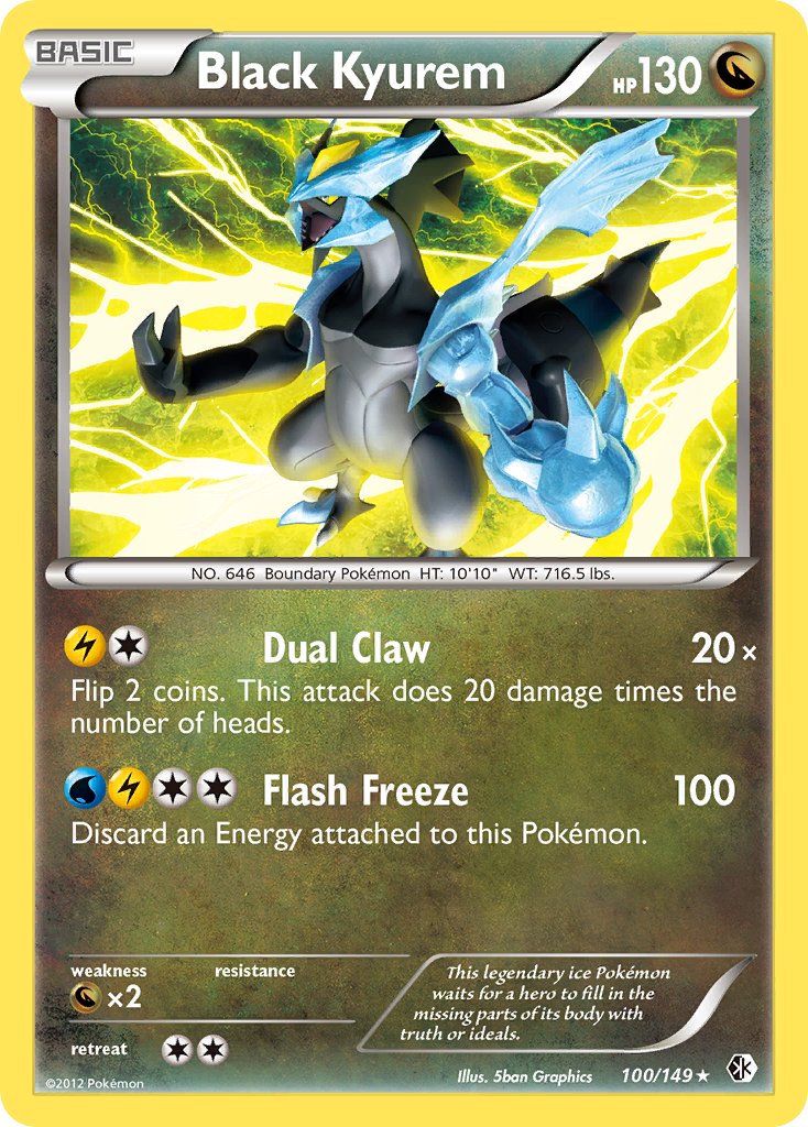 Black Kyurem (100/149) (Theme Deck Exclusive) [Black & White: Boundaries Crossed] | Anubis Games and Hobby