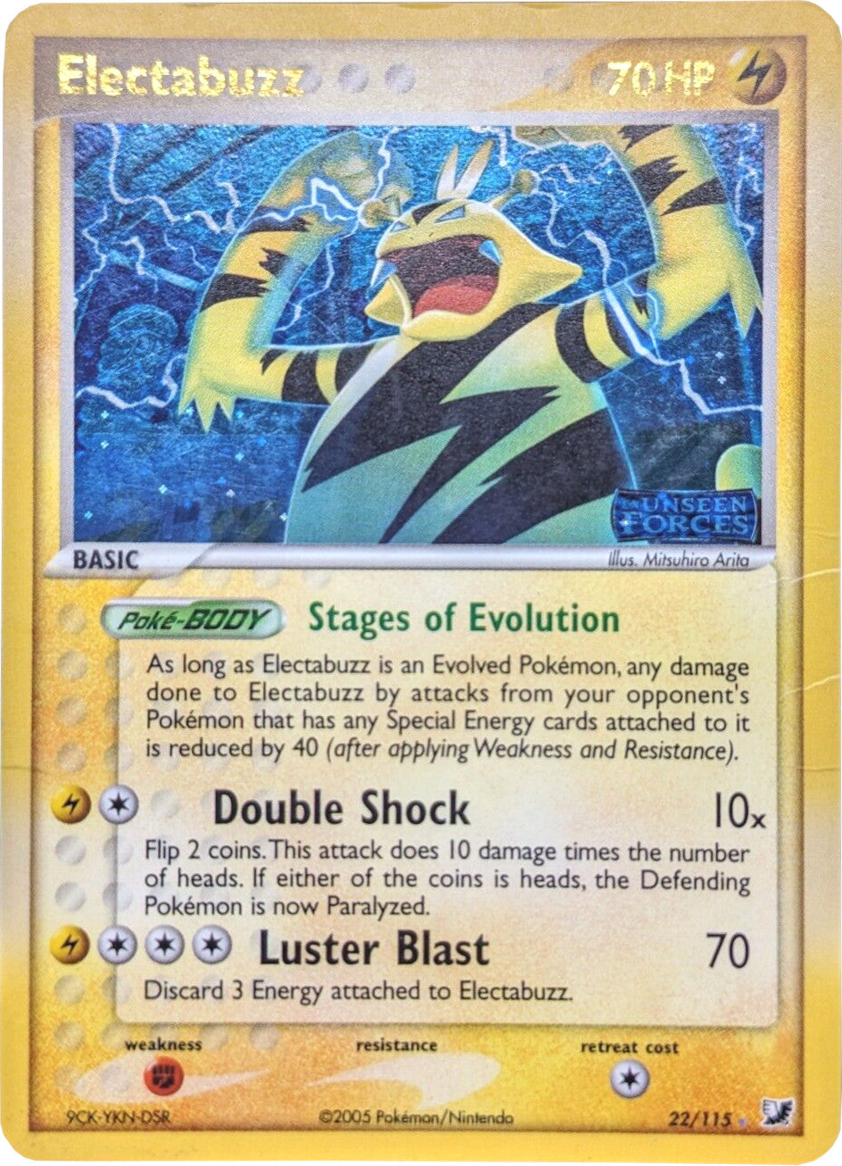 Electabuzz (22/115) (Stamped) [EX: Unseen Forces] | Anubis Games and Hobby