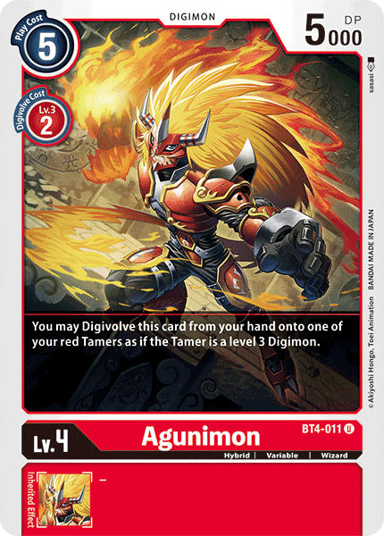 Agunimon [BT4-011] [Great Legend] | Anubis Games and Hobby