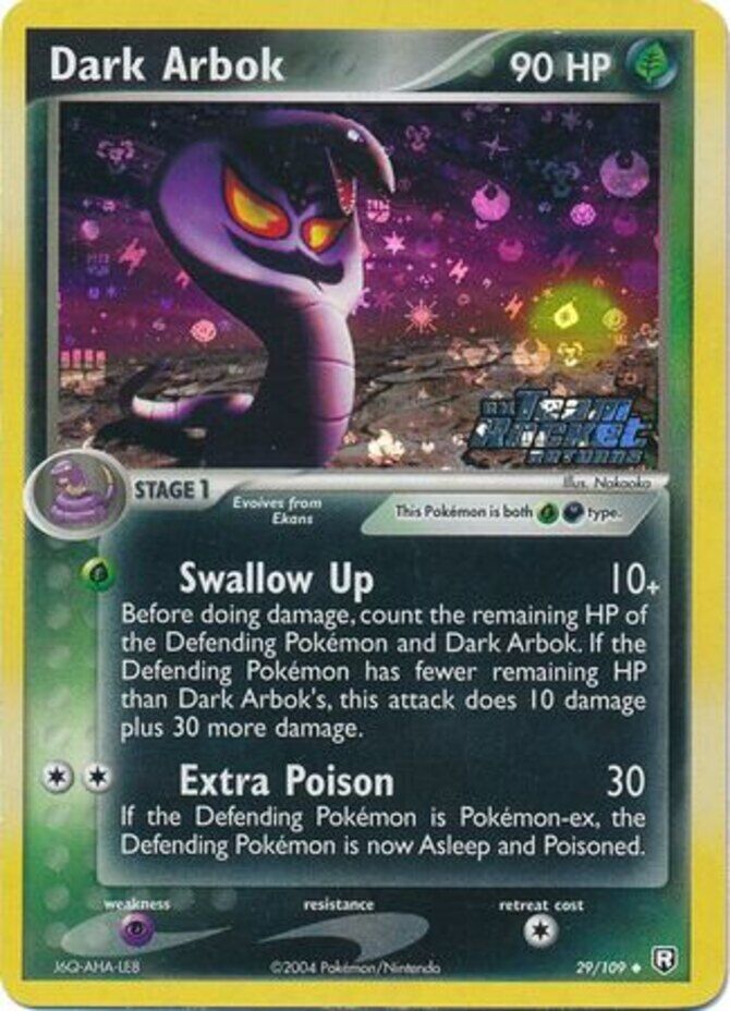 Dark Arbok (29/109) (Stamped) [EX: Team Rocket Returns] | Anubis Games and Hobby