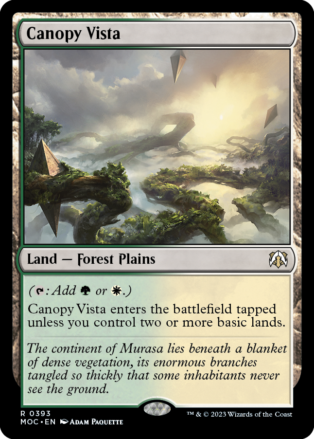 Canopy Vista [March of the Machine Commander] | Anubis Games and Hobby