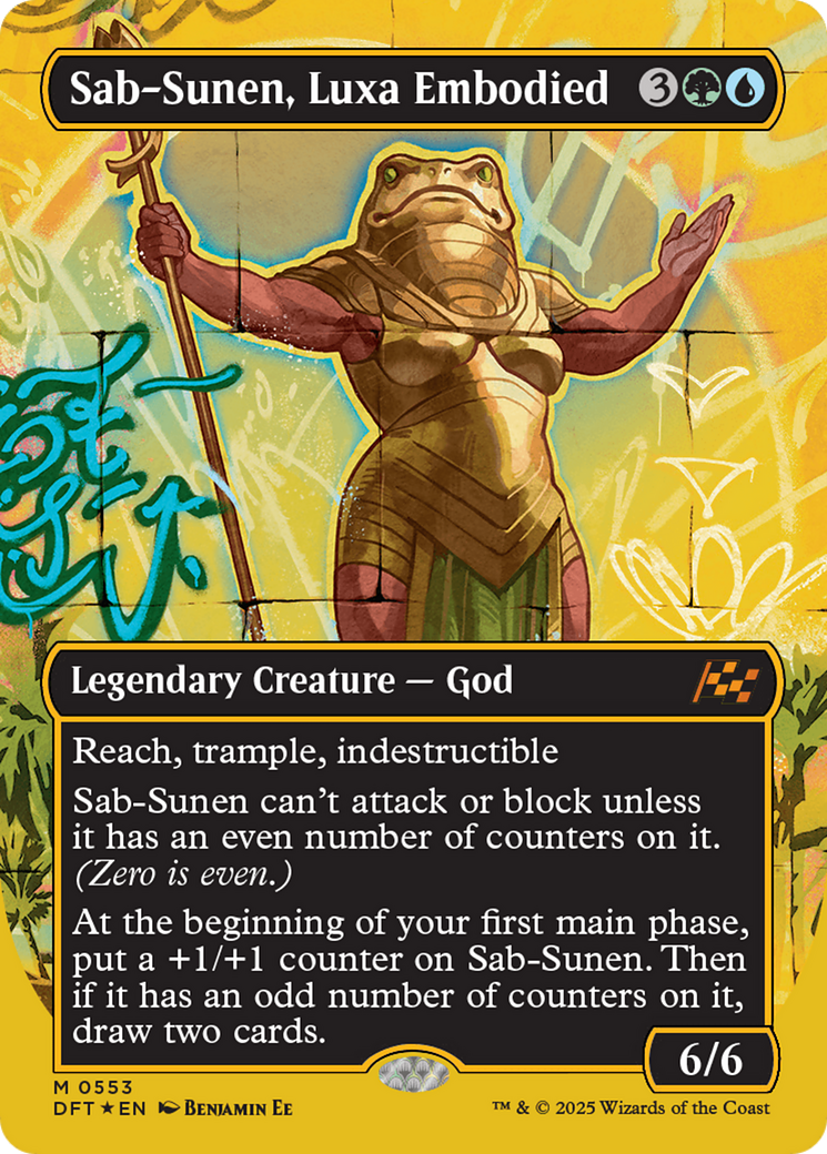 Sab-Sunen, Luxa Embodied (Borderless) (First-Place Foil) [Aetherdrift] | Anubis Games and Hobby