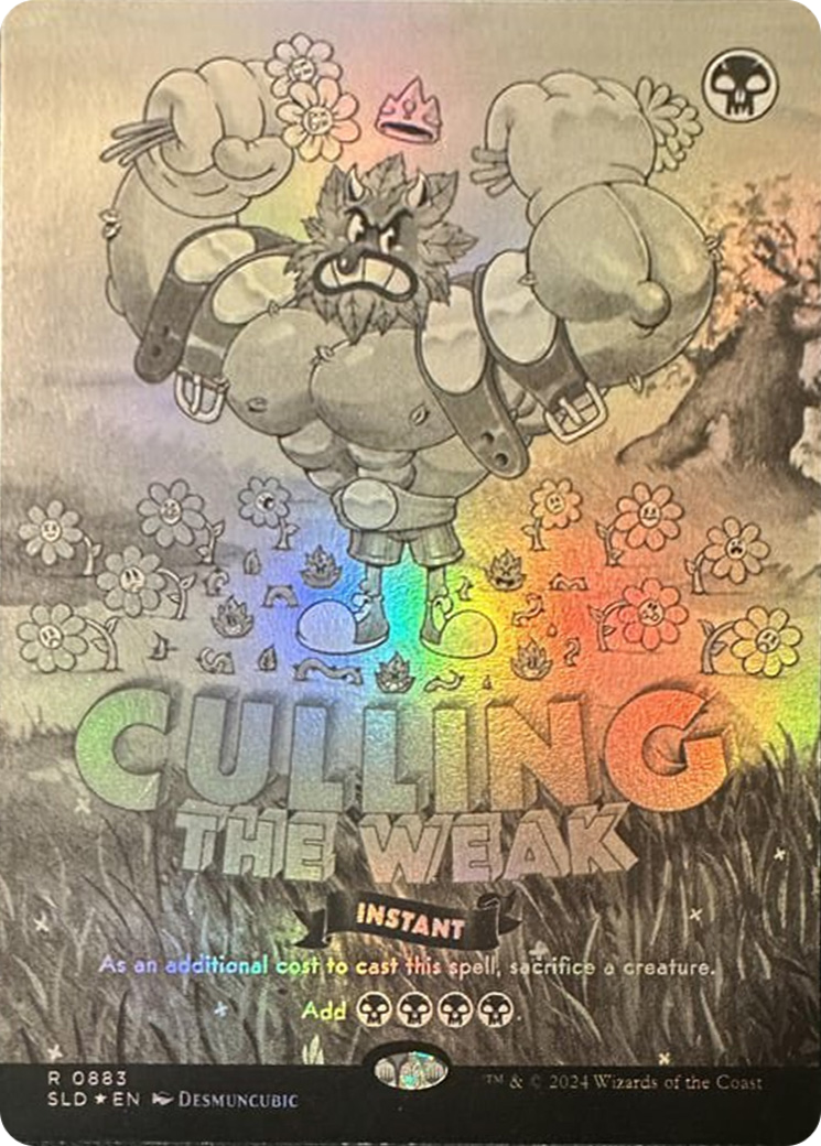 Culling the Weak (Black & White Foil) [Secret Lair Drop Series] | Anubis Games and Hobby
