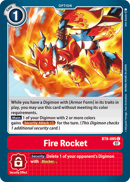 Fire Rocket [BT8-095] [New Awakening] | Anubis Games and Hobby