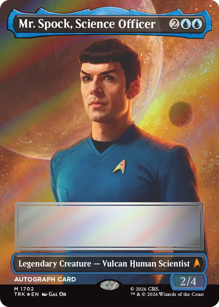 Mr. Spock, Science Officer (Borderless) (Signed) [Star Trek] | Anubis Games and Hobby