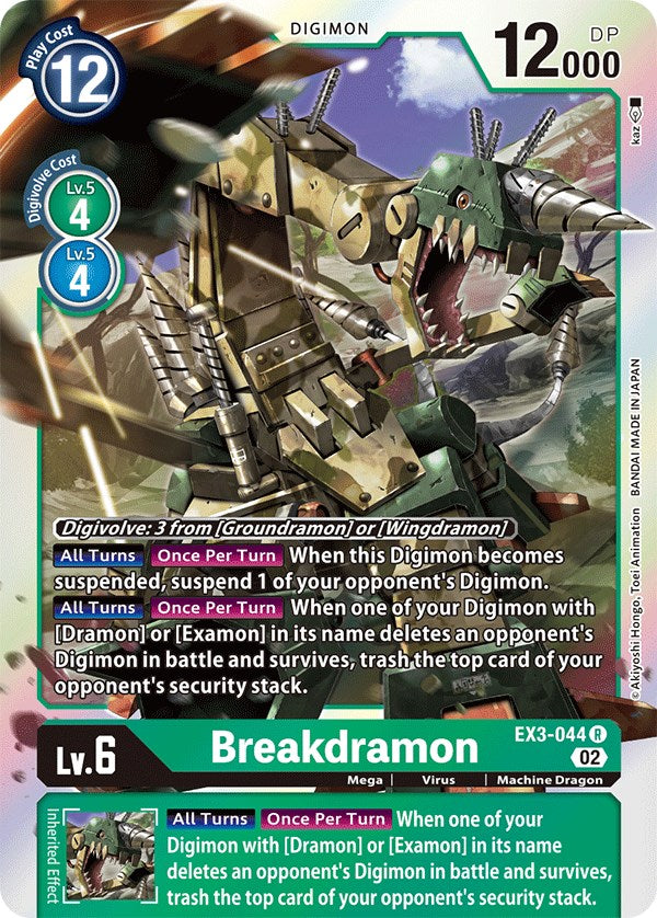 Breakdramon [EX3-044] [Draconic Roar] | Anubis Games and Hobby