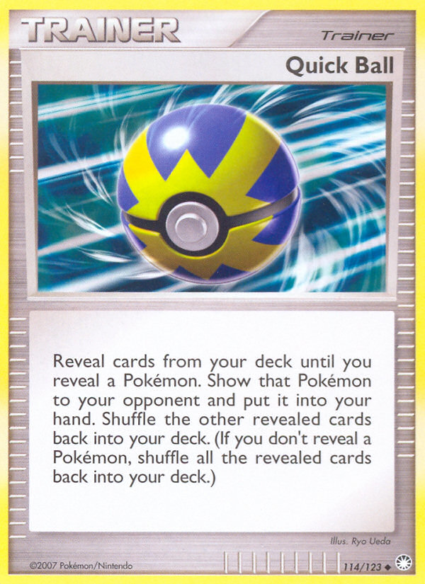 Quick Ball (114/123) [Diamond & Pearl: Mysterious Treasures] | Anubis Games and Hobby