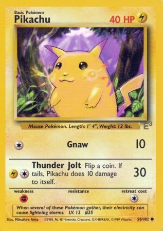 Pikachu (58/102) (E3 Stamped Promo) [Miscellaneous Cards] | Anubis Games and Hobby