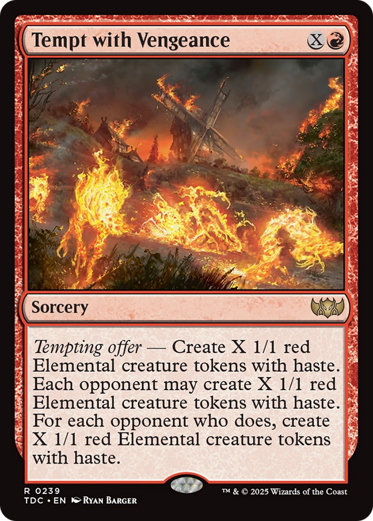 Tempt with Vengeance [Tarkir: Dragonstorm Commander] | Anubis Games and Hobby