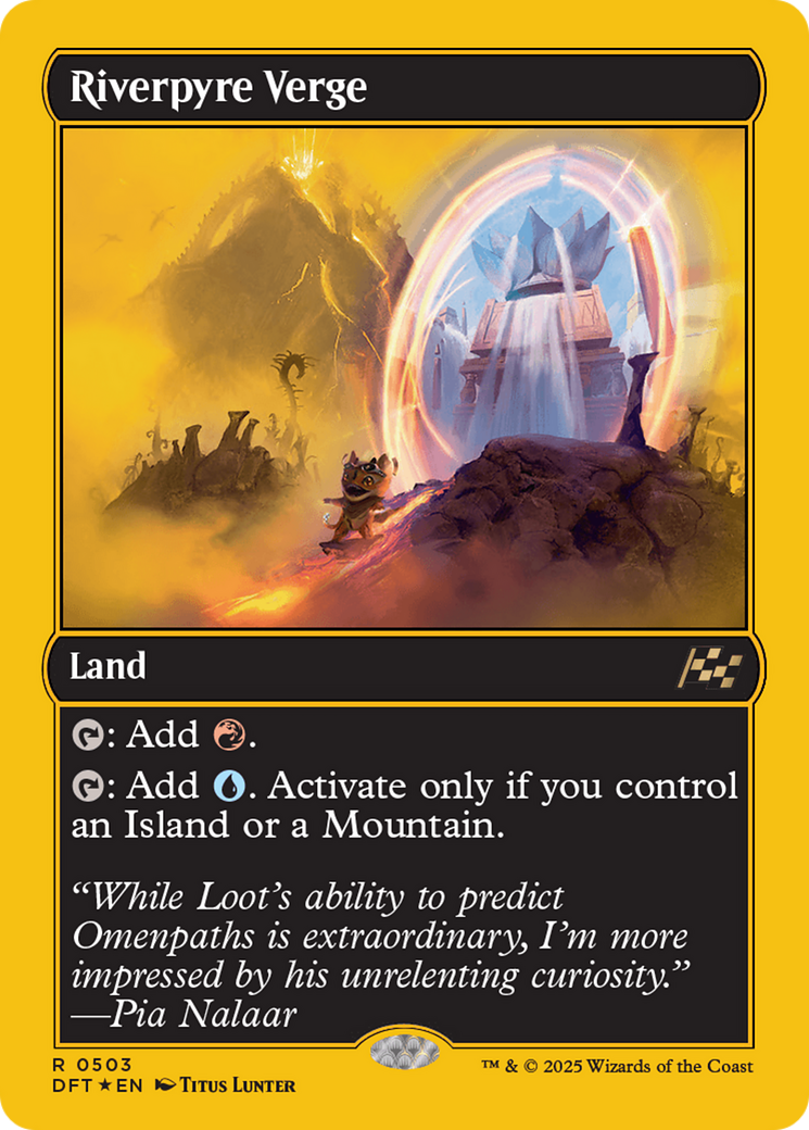 Riverpyre Verge (First-Place Foil) [Aetherdrift] | Anubis Games and Hobby