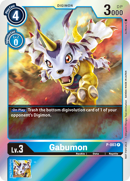 Gabumon [P-003] [Promotional Cards] | Anubis Games and Hobby