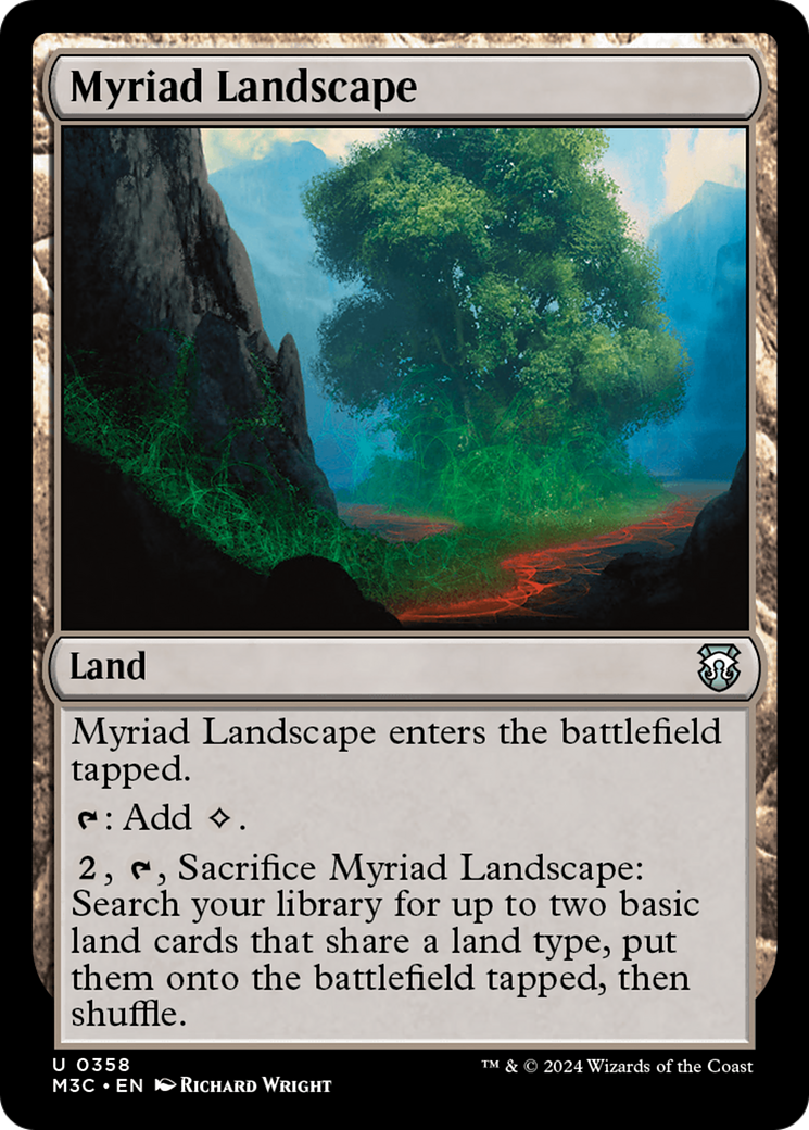 Myriad Landscape (Ripple Foil) [Modern Horizons 3 Commander] | Anubis Games and Hobby