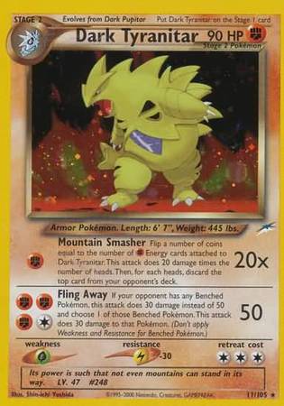 Dark Tyranitar (11/105) [Neo Destiny Unlimited] | Anubis Games and Hobby