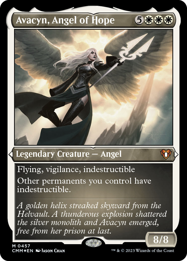 Avacyn, Angel of Hope (Foil Etched) [Commander Masters] | Anubis Games and Hobby