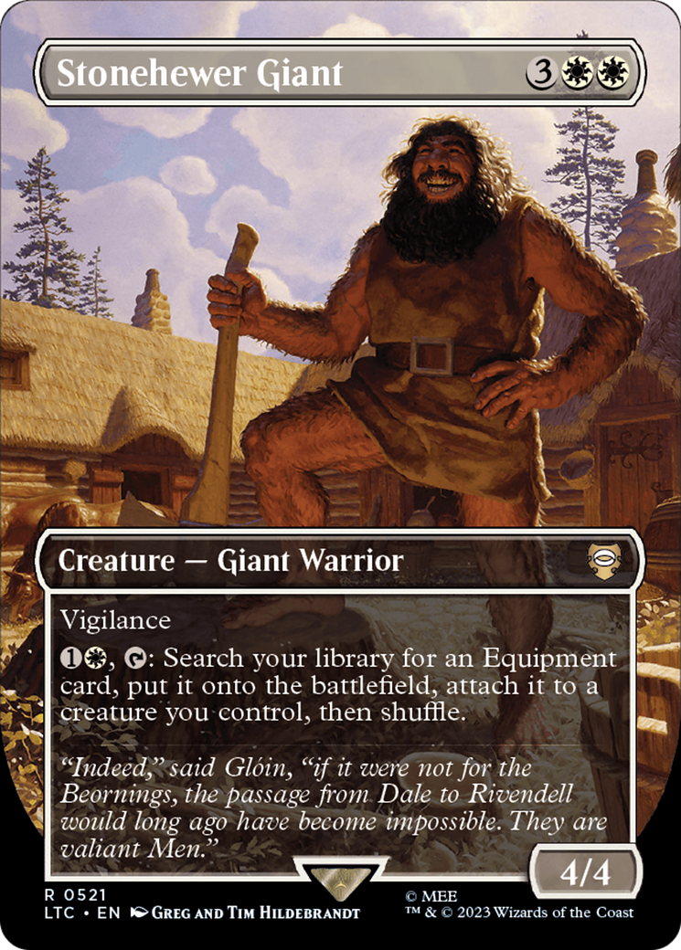 Stonehewer Giant (Borderless) [The Lord of the Rings: Tales of Middle-Earth Commander] | Anubis Games and Hobby