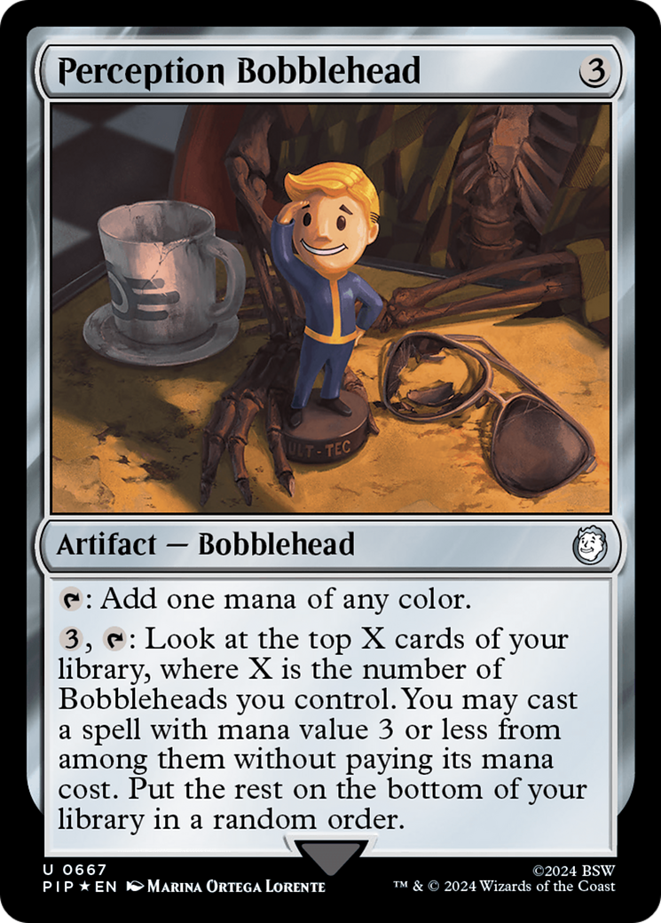 Perception Bobblehead (Surge Foil) [Fallout] | Anubis Games and Hobby