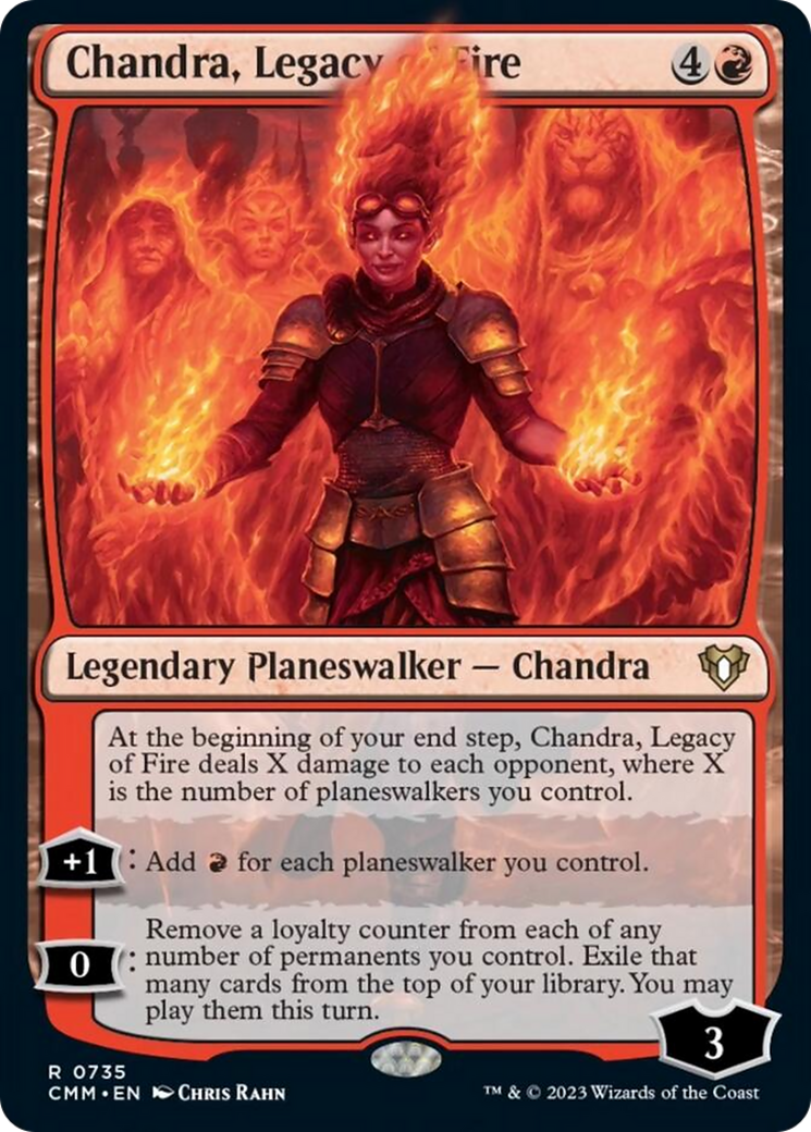 Chandra, Legacy of Fire [Commander Masters] | Anubis Games and Hobby