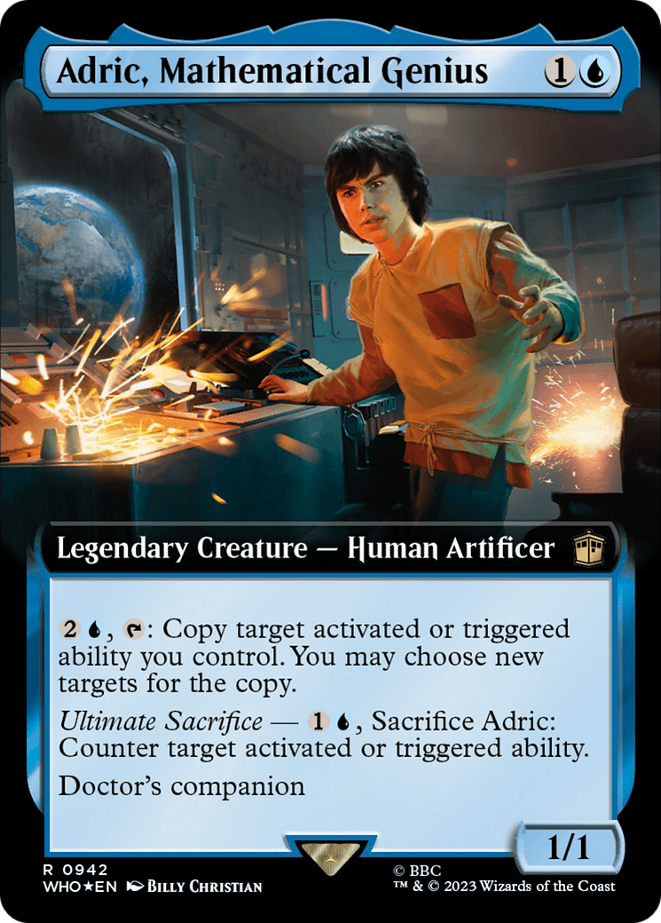 Adric, Mathematical Genius (Extended Art) (Surge Foil) [Doctor Who] | Anubis Games and Hobby