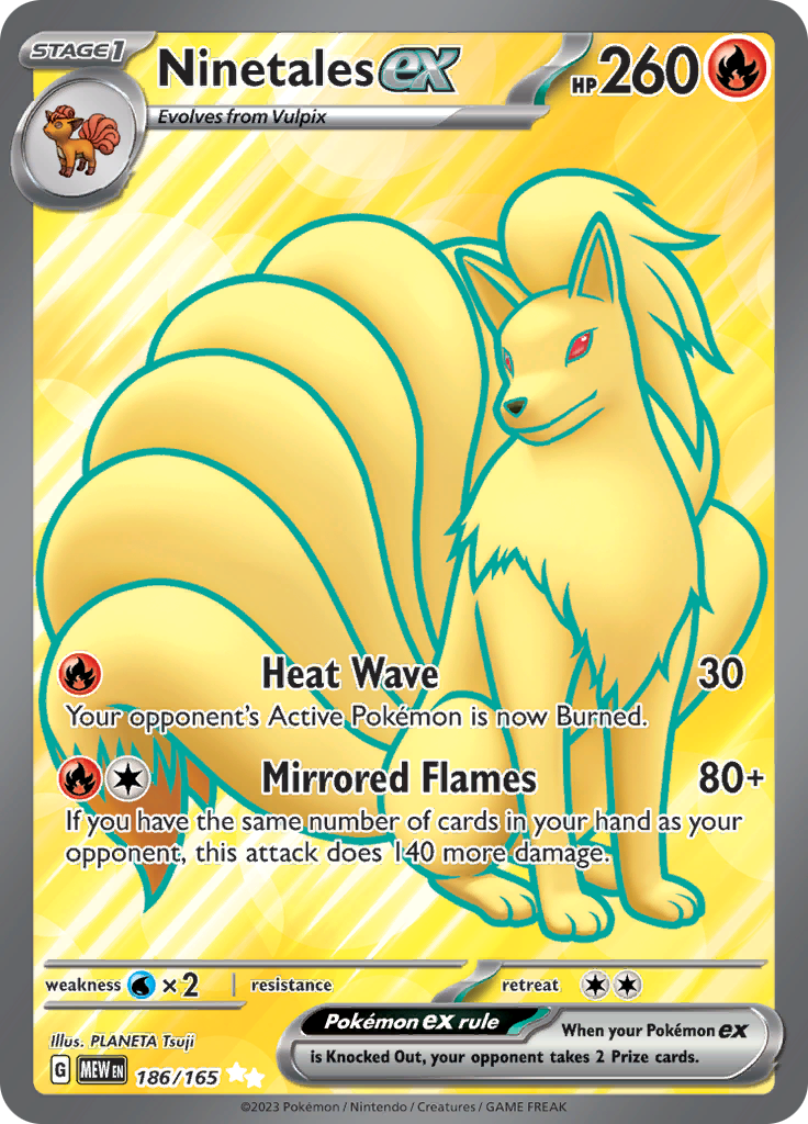 Ninetales ex (186/165) [Scarlet & Violet: 151] | Anubis Games and Hobby