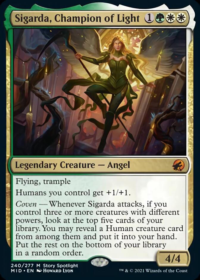 Sigarda, Champion of Light [Innistrad: Midnight Hunt] | Anubis Games and Hobby