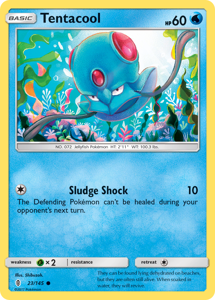 Tentacool (23/145) [Sun & Moon: Guardians Rising] | Anubis Games and Hobby