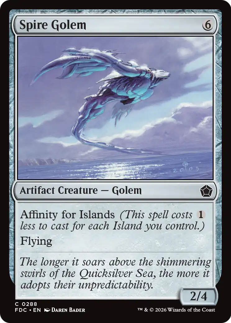 Spire Golem [Foundations Commander] | Anubis Games and Hobby